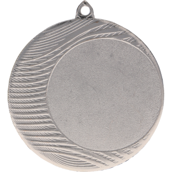 Medal srebrny z miejscem na emblemat 50 mm - medal stalowy z grawerem na laminacie