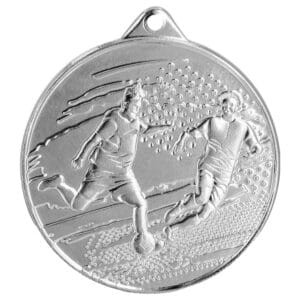 Medal srebrny - piłka nożna - medal stalowy