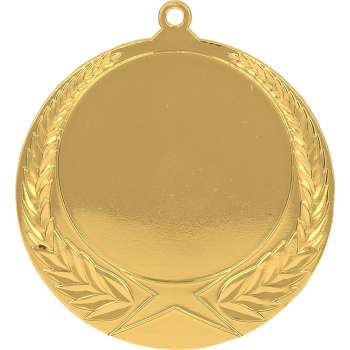 Medal metalowy z grawerowaniem na laminacie