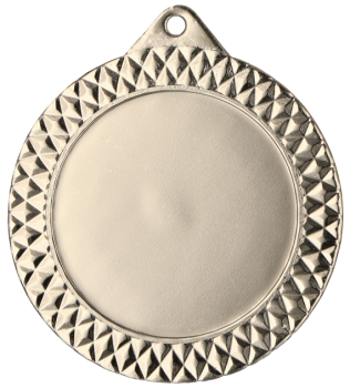 Medal srebrny ogólny z miejscem na emblemat 50 mm - medal stalowy