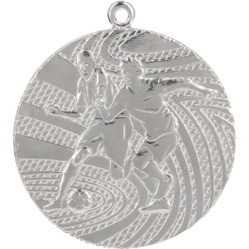 Medal srebrny- piłka nożna - medal stalowy