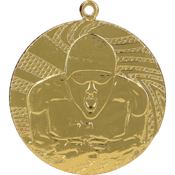 Medal stalowy złoty - pływanie