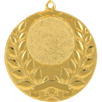 Medal złoty ogólny z miejscem na emblemat 25 mm - medal stalowy