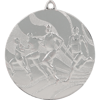 Medal srebrny- biegi - medal stalowy