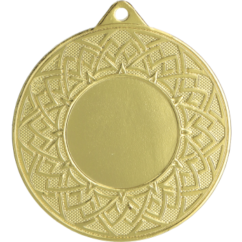 Medal złoty ogólny z miejscem na emblemat 25 mm - stalowy