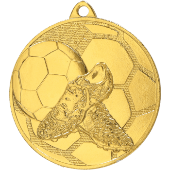 Medal złoty- piłka nożna - medal stalowy