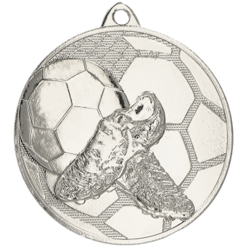Medal srebrny- piłka nożna - medal stalowy