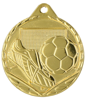Medal stalowy złoty - Piłka Nożna