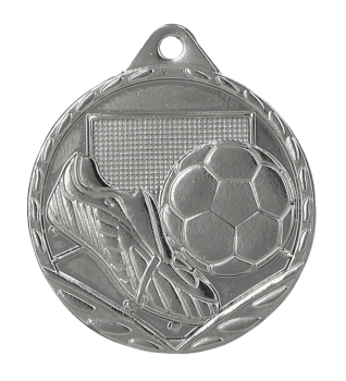 Medal stalowy srebrny - Piłka Nożna