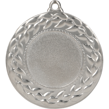 Medal srebrny z miejscem na emblemat 25 mm - medal stalowy