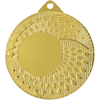 Medal złoty ogólny z miejscem na emblemat 25 mm - medal stalowy