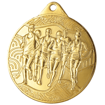 Medal złoty stalowy - Biegi