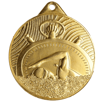 Medal złoty stalowy - Pływanie