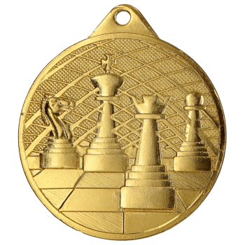 Medal złoty stalowy - Szachy