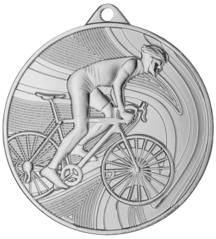 Medal srebrny- kolarstwo - medal stalowy