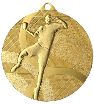 Medal złoty- piłka ręczna - medal stalowy