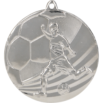 Medal srebrny- piłka nożna - medal stalowy