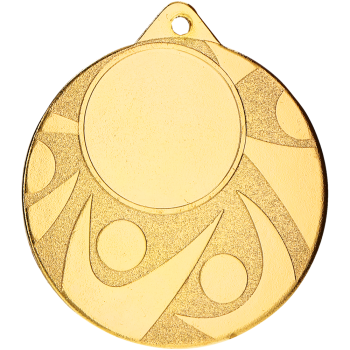 Medal złoty ogólny z miejscem na emblemat 25 mm - medal stalowy