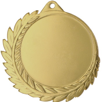 Medal metalowy z grawerowaniem na laminacie