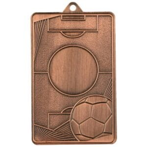 Medal brąz - boisko piłkarskie - piłka nożna - medal stalowy