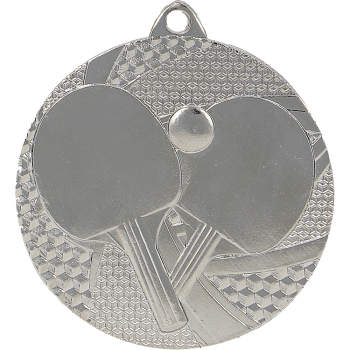 Medal srebrny- tenis stołowy - medal stalowy