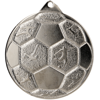 Medal srebrny- piłka nożna - medal stalowy