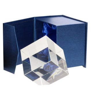 Trofeum szklane grawerowane z etui