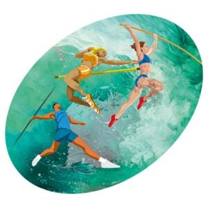 Figurka plastikowa złota - LEKKOATLETYKA