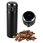 Kubek termiczny z wyświetlaczem 420 ml - czarny termos na kawę lub herbatę