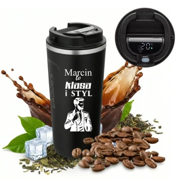 KUBEK TERMICZNY LED Z GRAWEREM PERSONALIZACJA DLA KIEROWCY