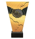 Statuetka Szklana Uścisk Dłoni - Idealna na Podziękowanie i Nagrodę | Cup24.pl