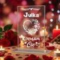 Personalizowana statuetka walentynkowa dla dziewczyny grawer + eleganckie pudełko prezent dla niej.webp