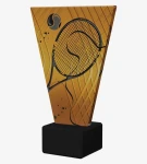 Tenisowa statuetka szklana z nadrukiem - VL1-A/TEN3/BK-PW
