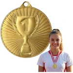 Medale sportowe 45 mm 1-2-3 miejsce dla dzieci – personalizacja na zawody i turnieje