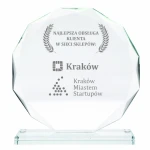 Grawerowana Statuetka Szklana 80613 z Twoją Personalizacją - Idealna na Prezent, Nagrodę, Podziękowanie