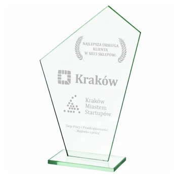 Grawerowana Statuetka Szklana – Idealny Prezent, Nagroda, Podziękowanie