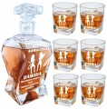 Prezent na Wieczór Kawalerski Karafka i Szklanki z Grawerem do Whisky 1.webp