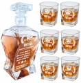 Prezent na Wieczór Kawalerski Karafka i Szklanki z Grawerem do Whisky 3.webp