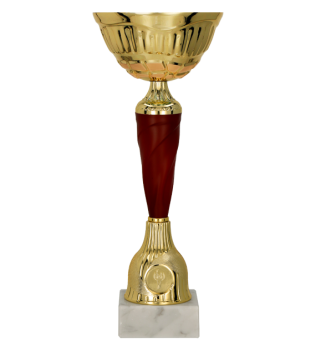 Puchar dla dzieci trofeum - nagroda w kolorze złoto-burgundowym