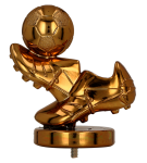 Piłka nożna Figurka Statuetka plastikowa srebrna