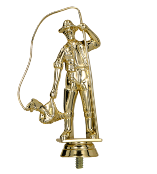 Figurka Statuetka plastikowa wędkarz