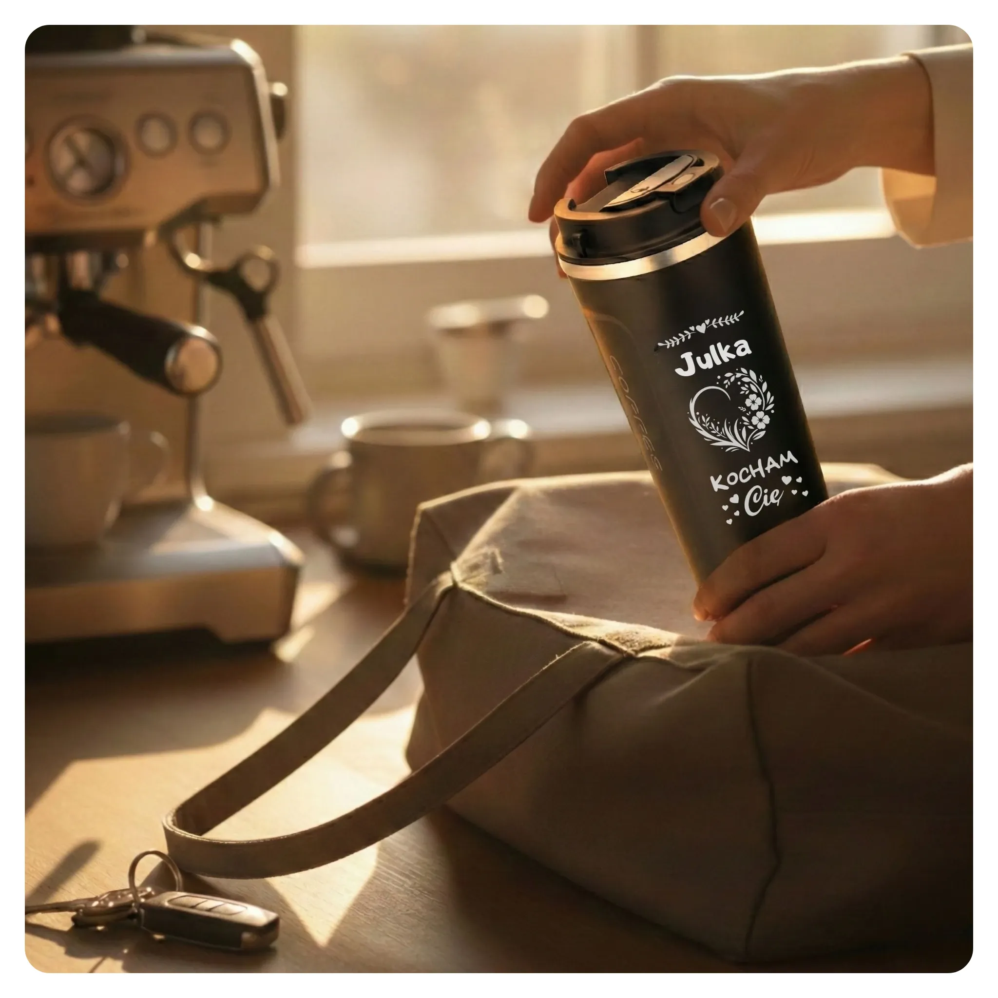 Kubek z czujnikiem temperatury